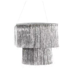 Silver or Gold Ashland Two Tier Tinsel Chandelier Party Decoration NEW